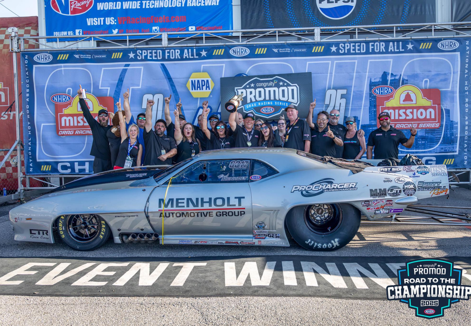 Derek Menholt Earns First NHRA Pro Mod Victory at Midwest Nationals