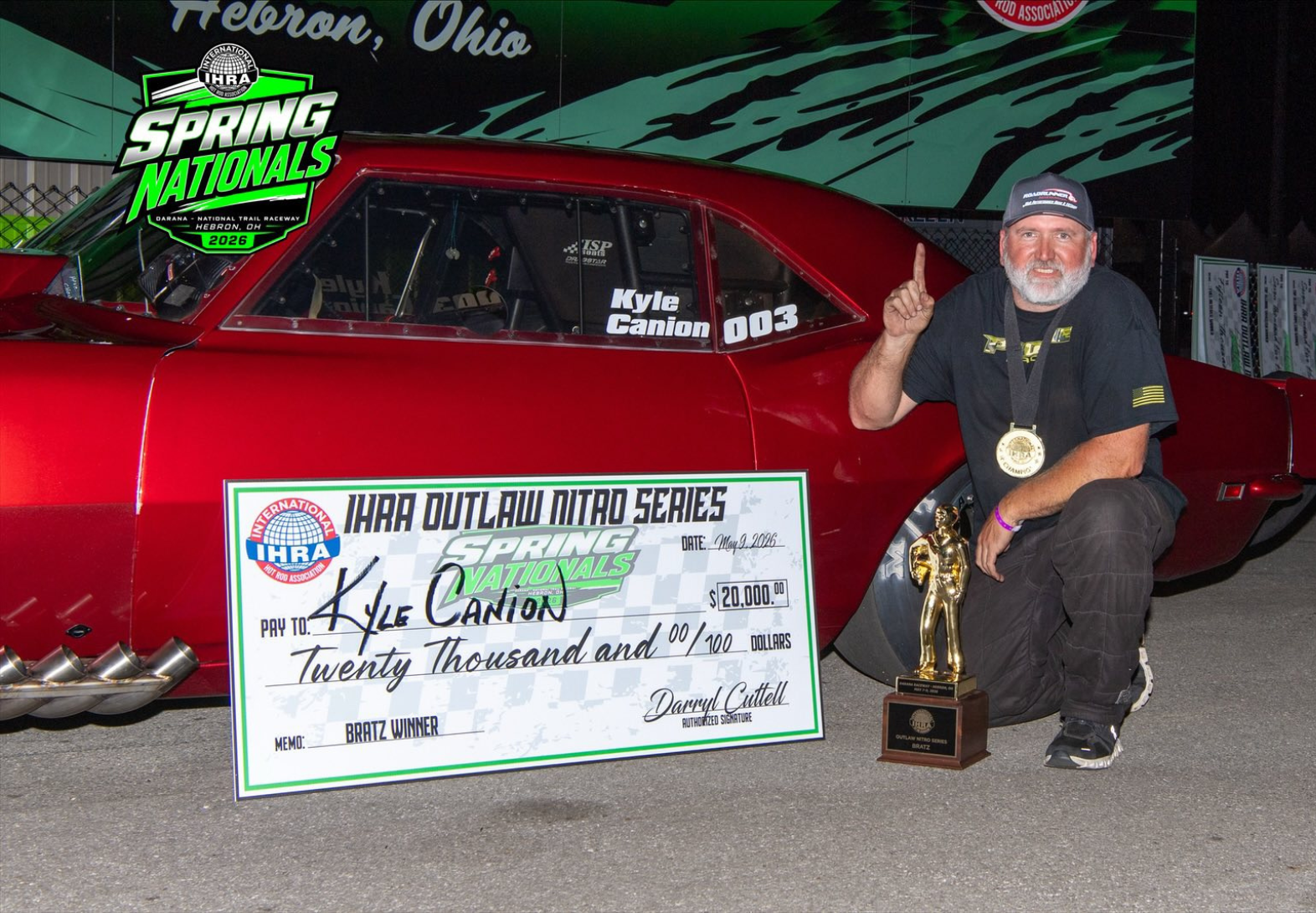 Kyle Canion Wins IHRA Spring Nationals Bratz Class