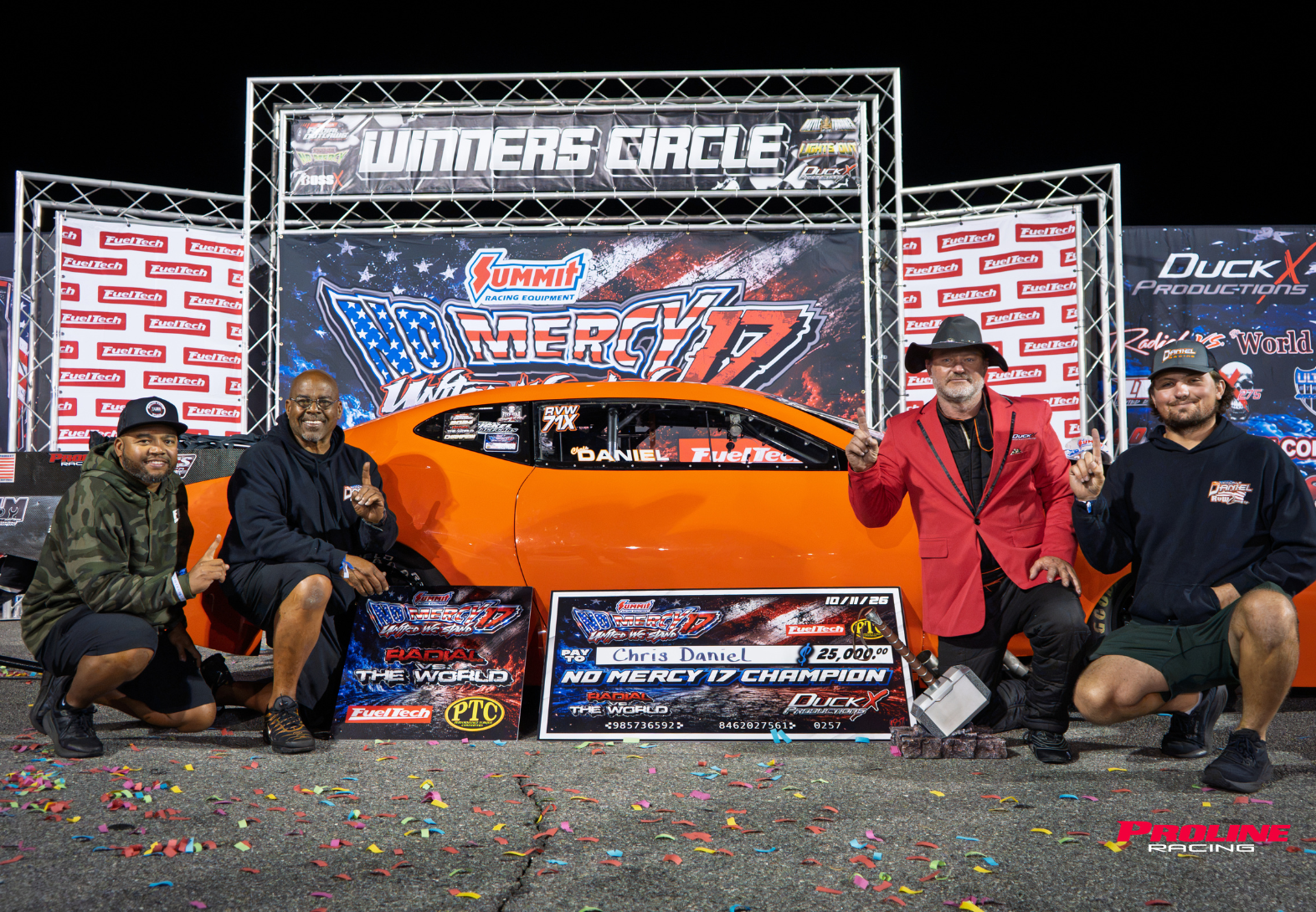 Chris Daniel Wins Radial vs. the World at No Mercy 17 - Proline Racing