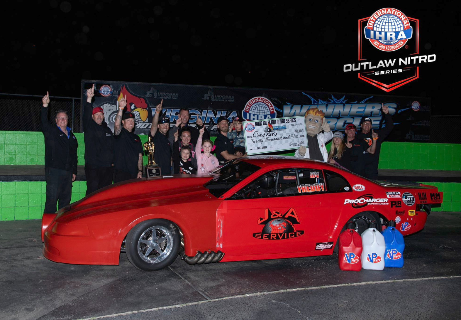 Cory Reed Goes Back-to-Back at IHRA Virginia
