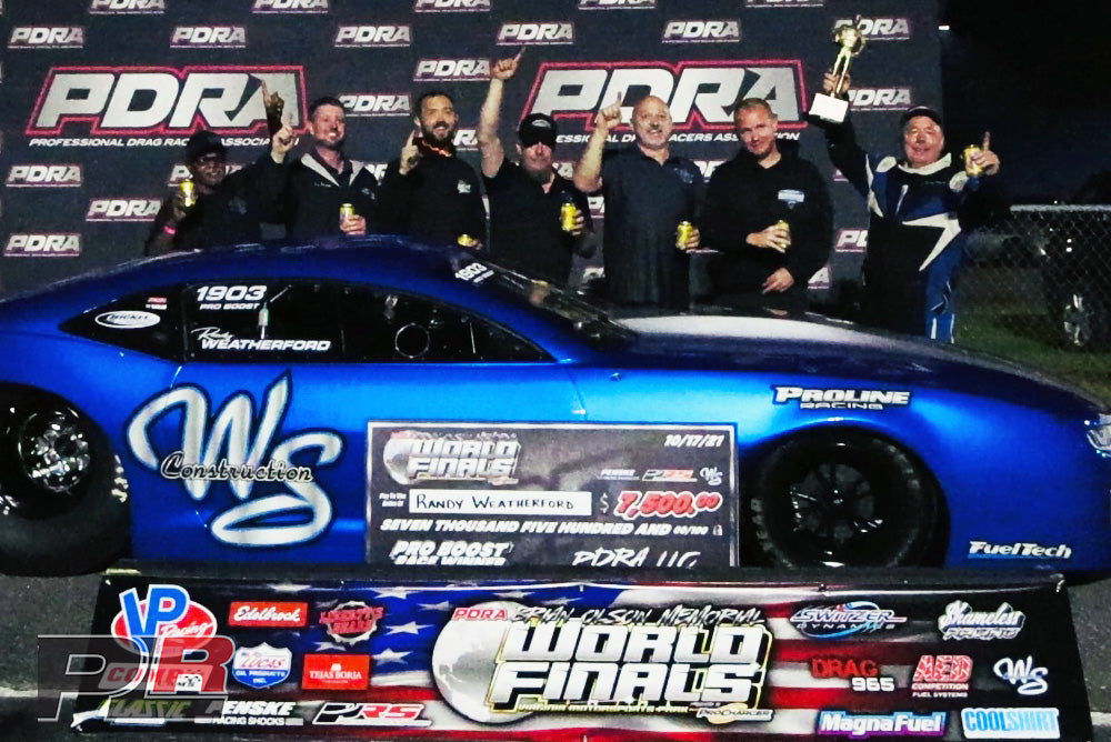 WEATHERFORD WINS PDRA PRO BOOST IN STYLE