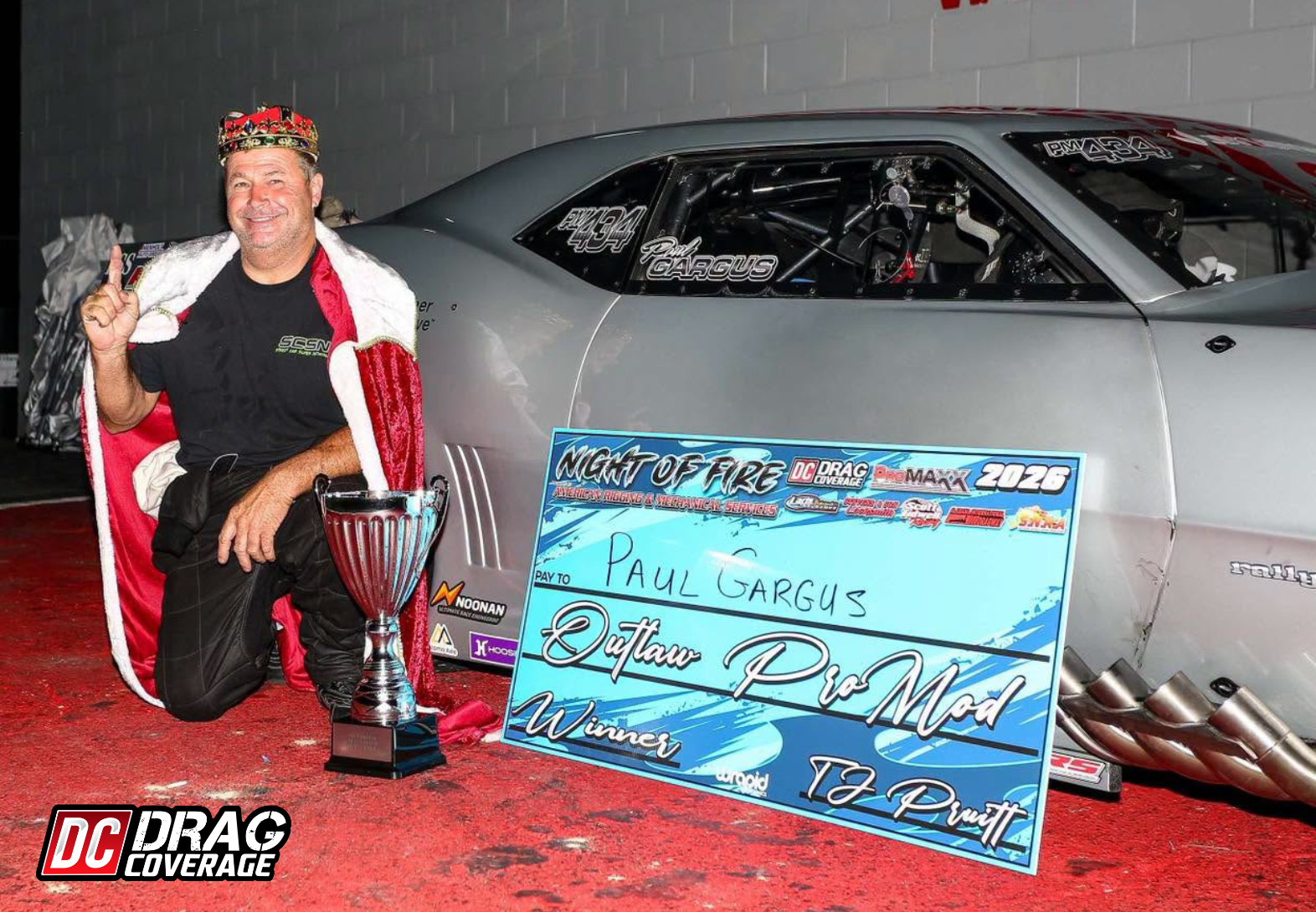 Paul Gargus Wins DragCoverage’s Night of Fire at Alabama International Dragway