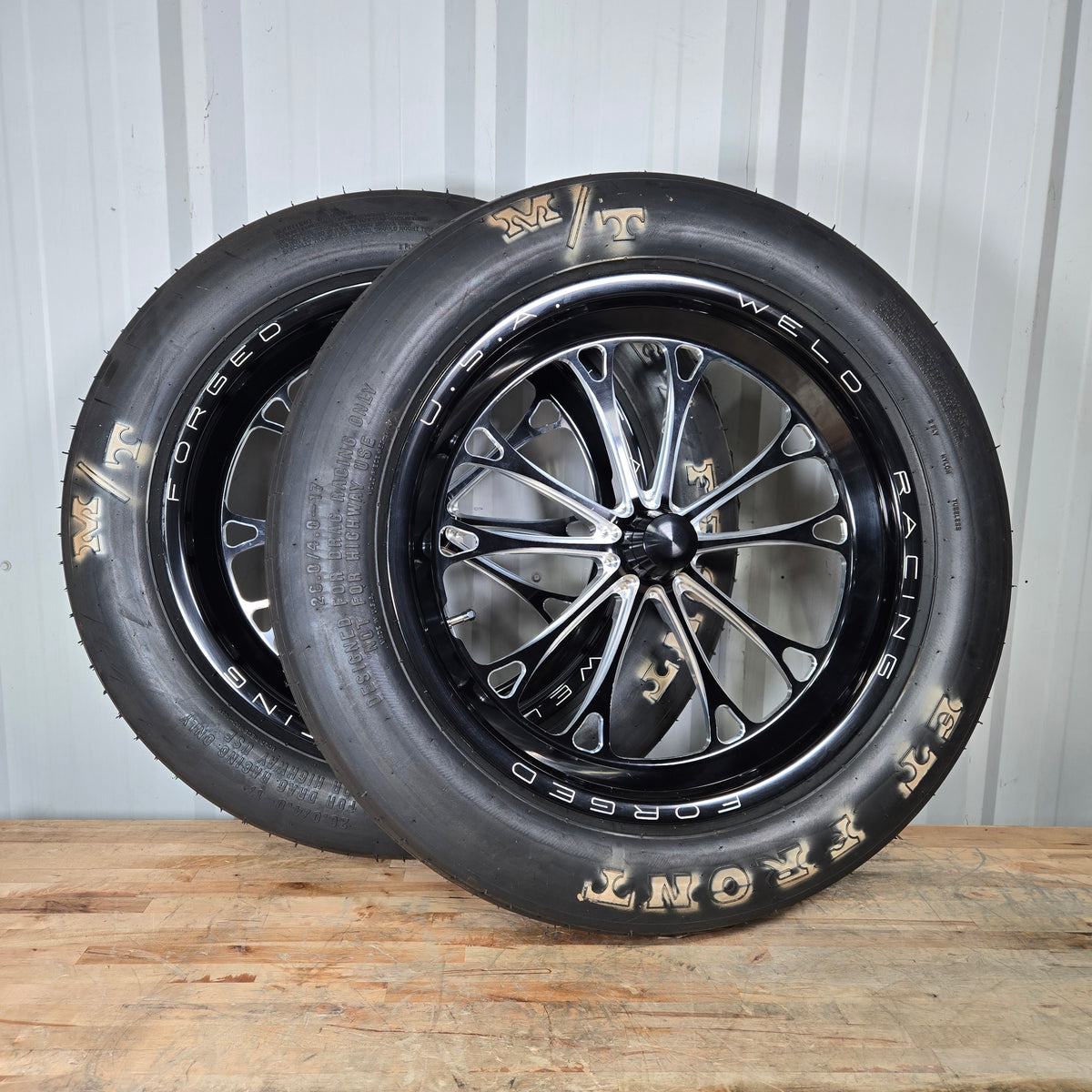 17&quot; WELD V-SERIES FRONT RUNNER FOR STRANGE GT/ SANTHUFF STRUTS