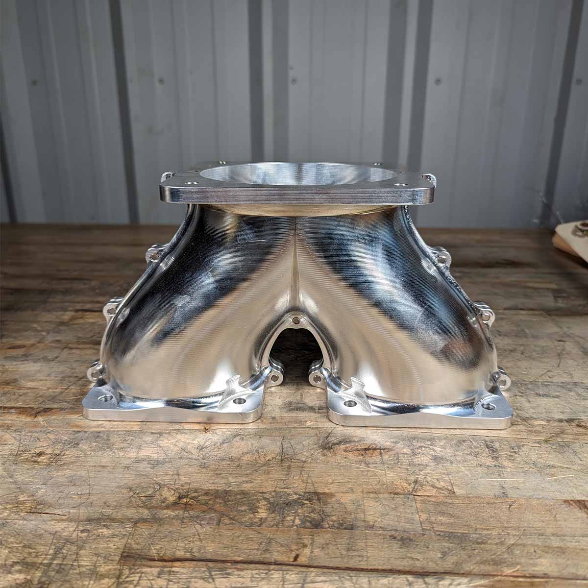 BILLET DUAL 105MM THROTTLE BODY ADAPTER FOR EXPERT MANIFOLD - AJPE HEMI