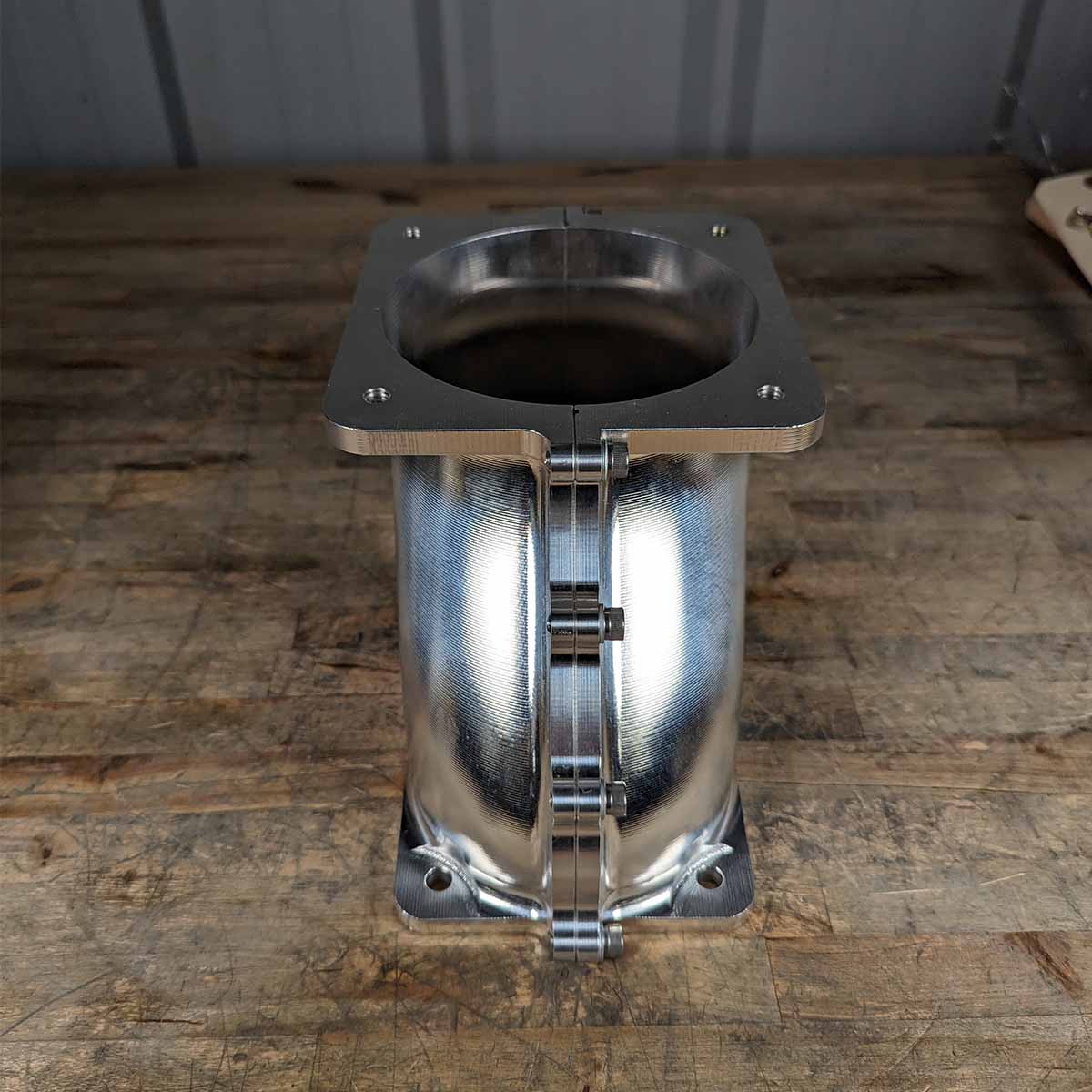 BILLET DUAL 105MM THROTTLE BODY ADAPTER FOR EXPERT MANIFOLD - AJPE HEMI