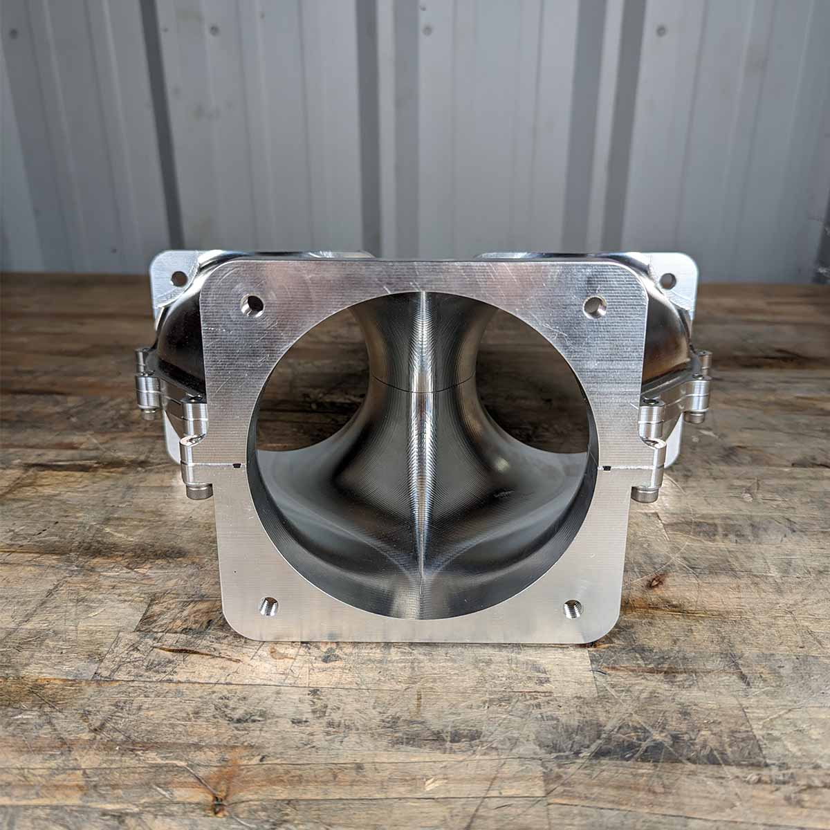 BILLET DUAL 105MM THROTTLE BODY ADAPTER FOR EXPERT MANIFOLD - AJPE HEMI