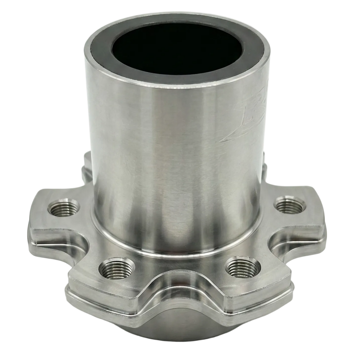 Metal mechanical component on a white background