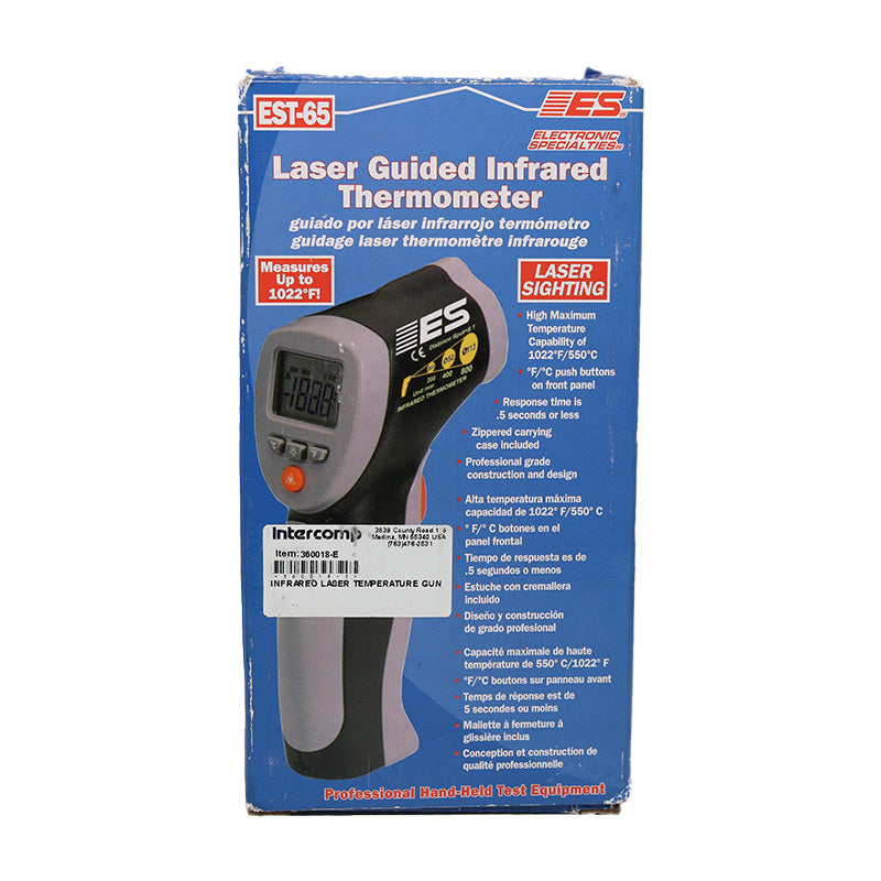 INTERCOMP RACING LASER GUIDED INFRARED LASER TEMP GUN