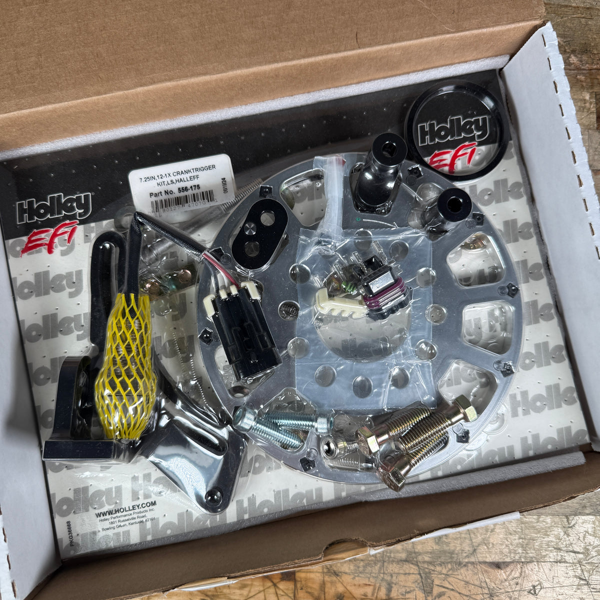 HOLLEY 7.25&quot; 12-1X CRANK TRIGGER KIT, LS, HALL EFFECT