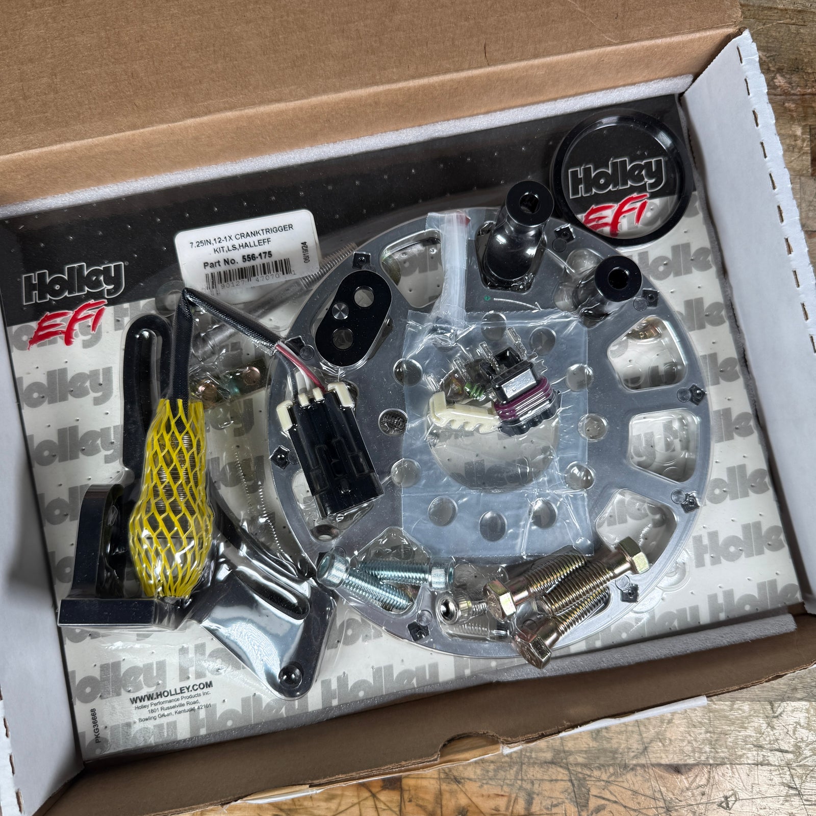 HOLLEY 7.25" 12-1X CRANK TRIGGER KIT, LS, HALL EFFECT