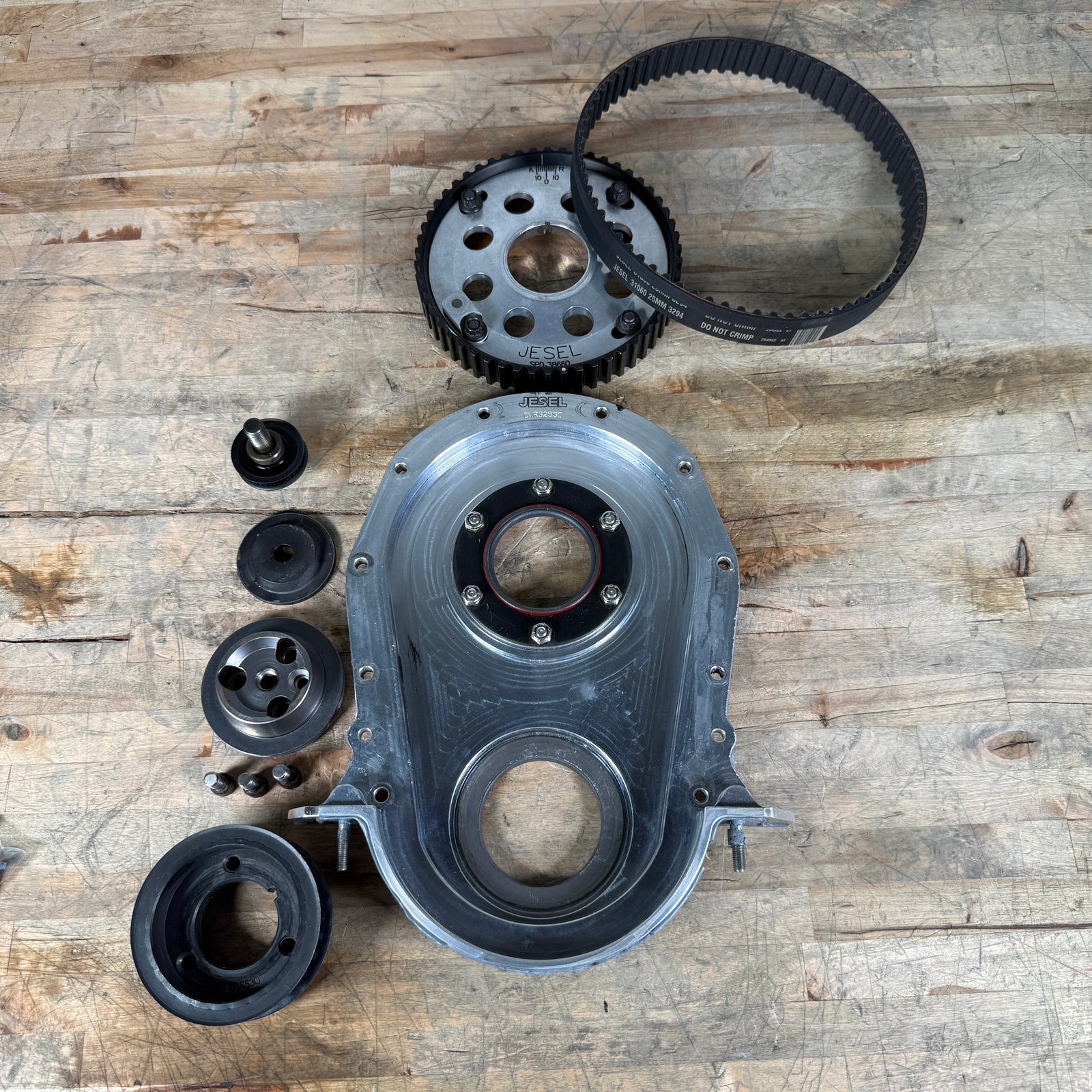 JESEL BB-CHEVY BELT DRIVE KIT +.400" RAISED CAM WITH NEW BELT