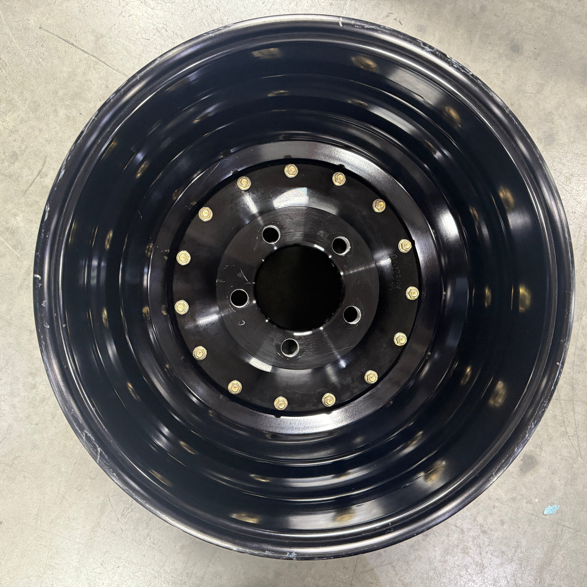 PAIR OF WELD ALUMASTAR PRO LINER WHEELS, BLACK, 16X16, 5X5, 5&quot; BS