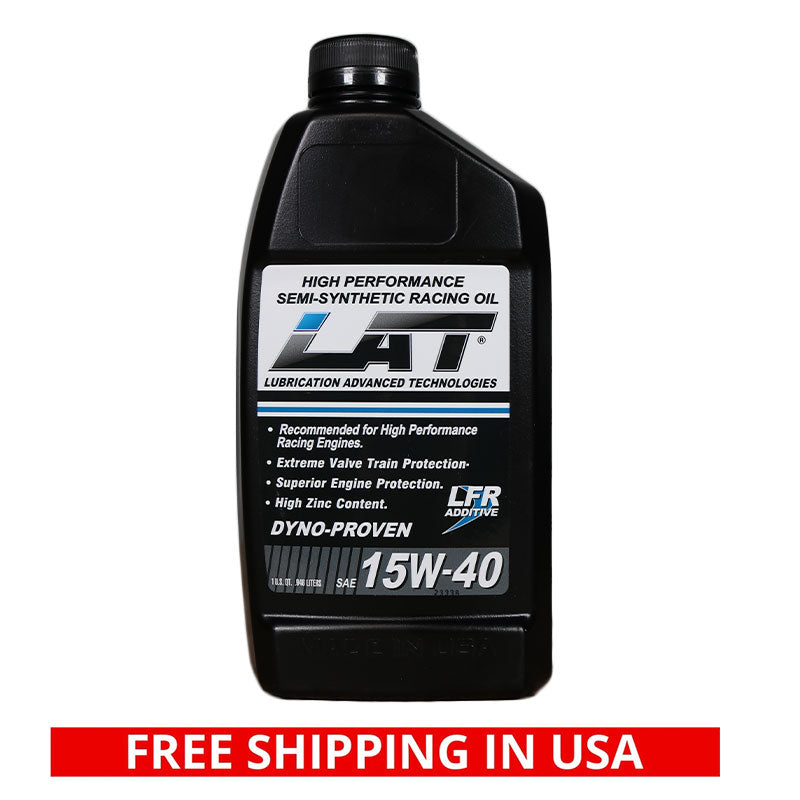 LAT 15W-40 SEMI-SYNTHETIC RACING OIL - CASE OF 12 QTS
