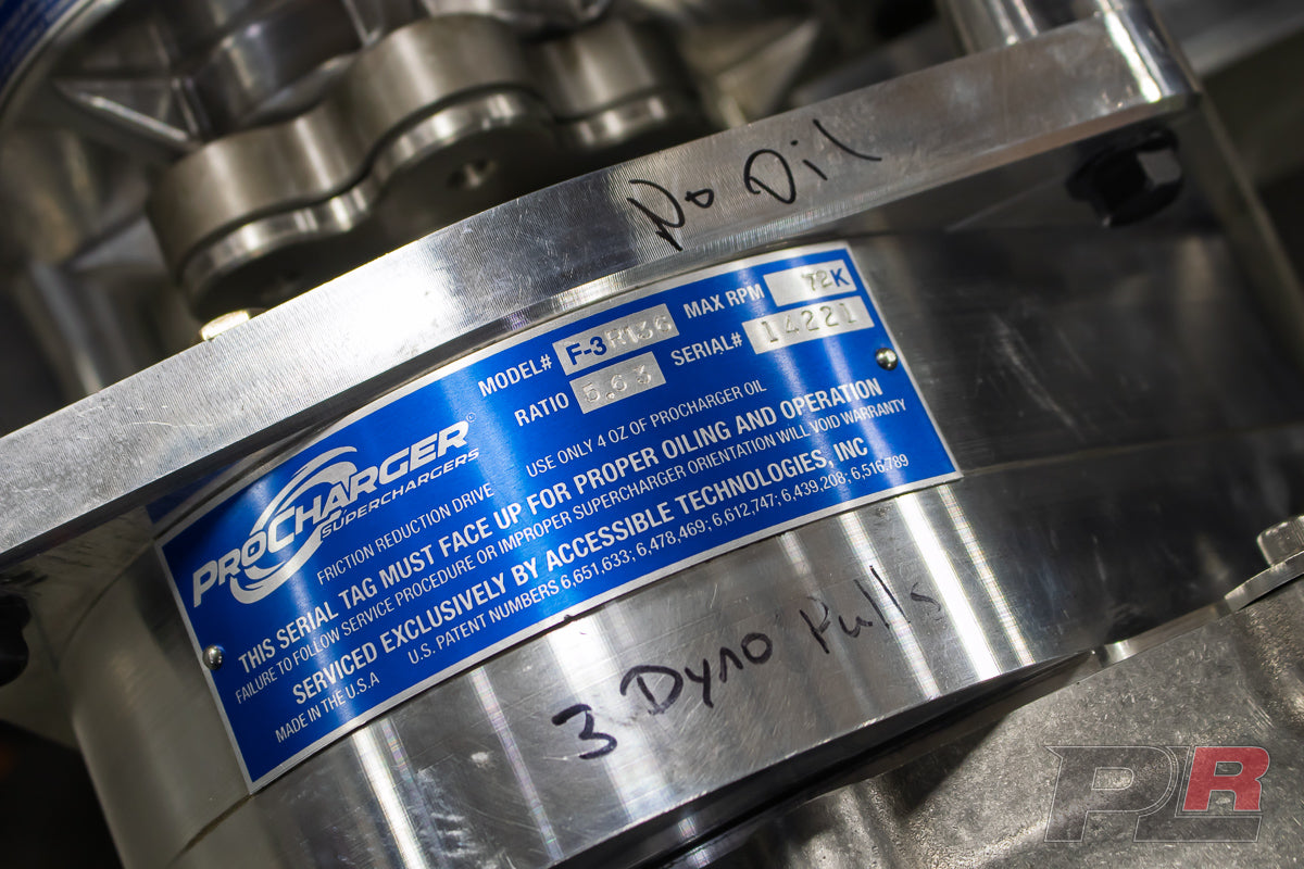 FRESH PLR RED PROCHARGED 572CI 4.840 BIG BLOCK CHEVY