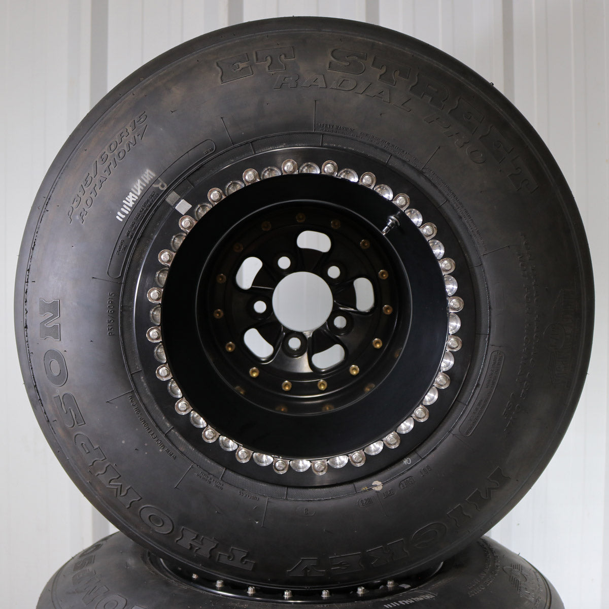 SANDER ENGINEERING 750 SERIES 15" SFI 15.3 WHEELS W/ MT 315 RADIALS