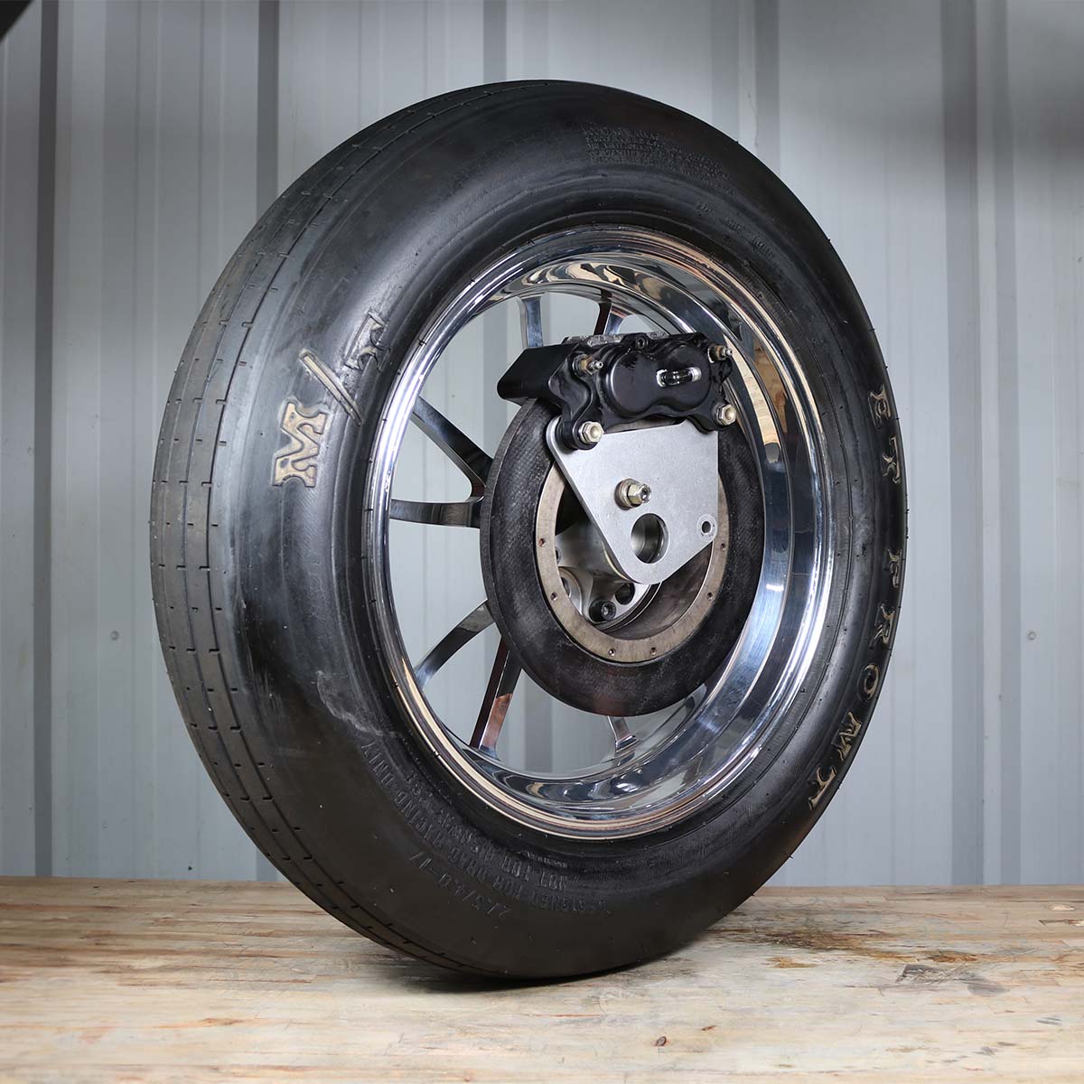 17&quot; WELD FULL THROTTLE FRONT RUNNER &amp; STRANGE CARBON BRAKE PACKAGE FOR STRANGE GT/ SANTHUFF STRUTS