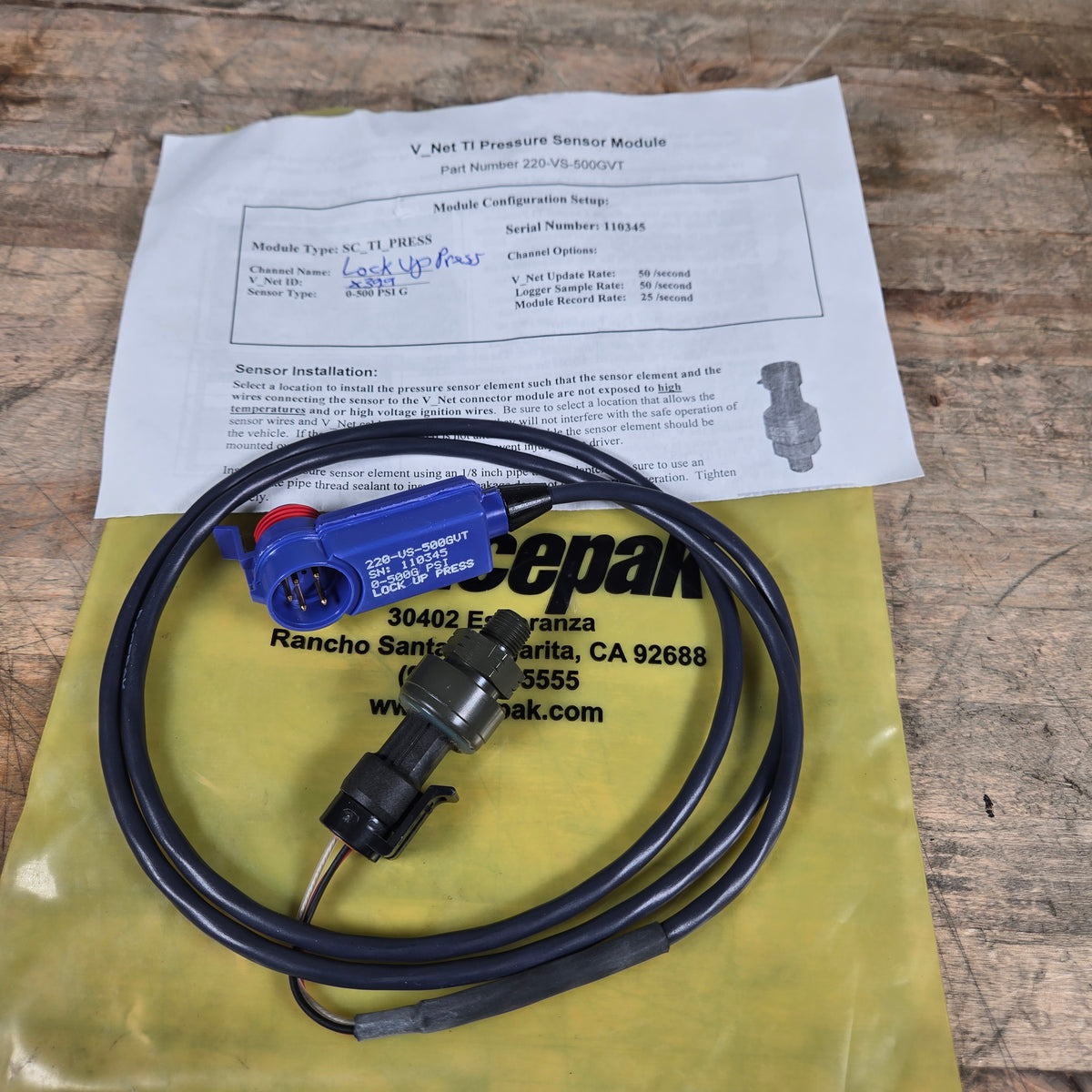 ASSORTED RACEPAK V-NET MODULES WITH SENSORS