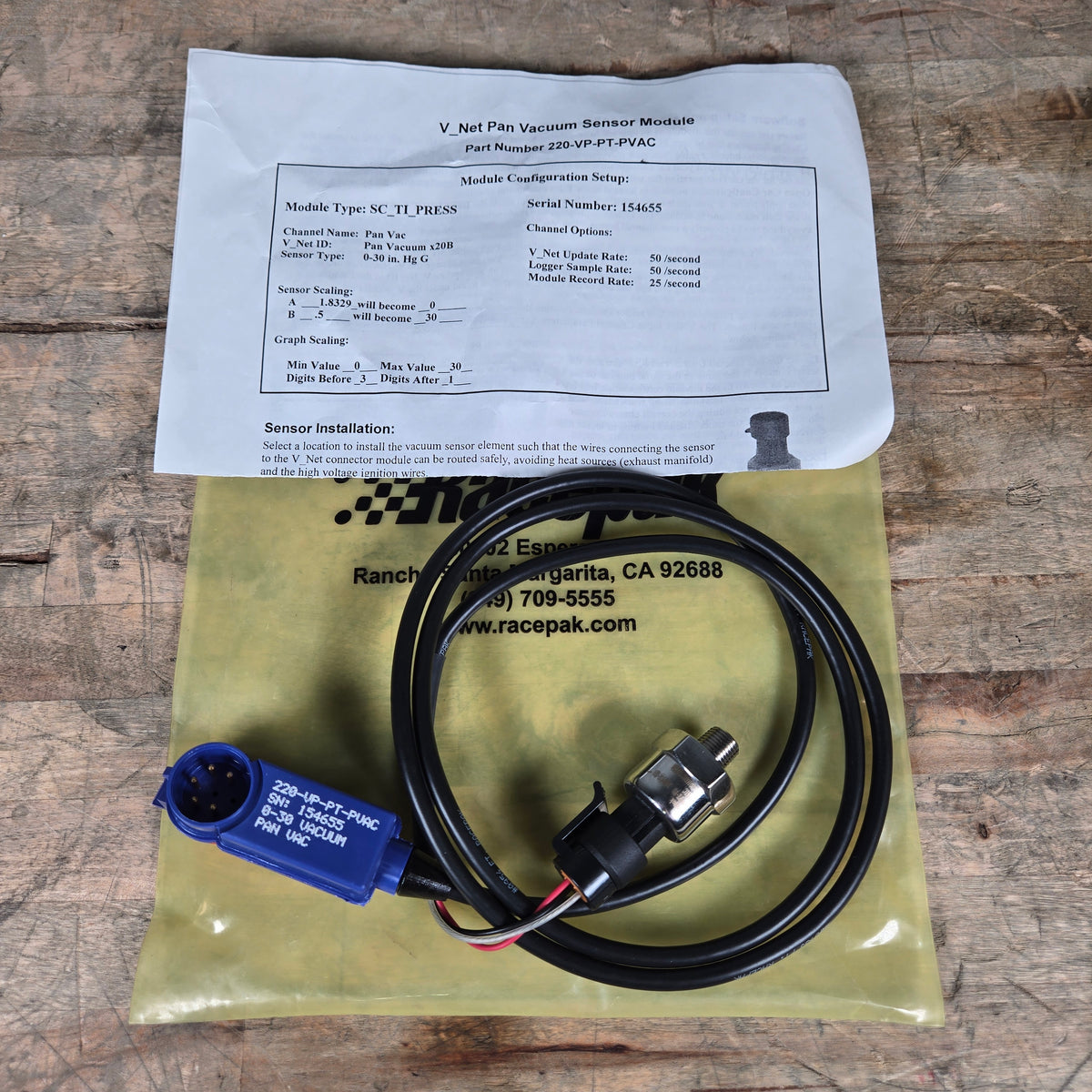 ASSORTED RACEPAK V-NET MODULES WITH SENSORS
