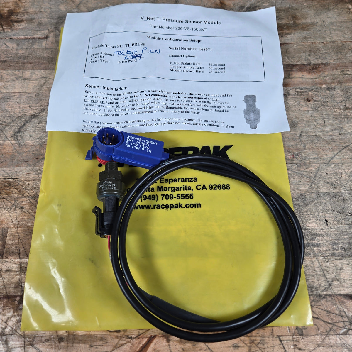 ASSORTED RACEPAK V-NET MODULES WITH SENSORS