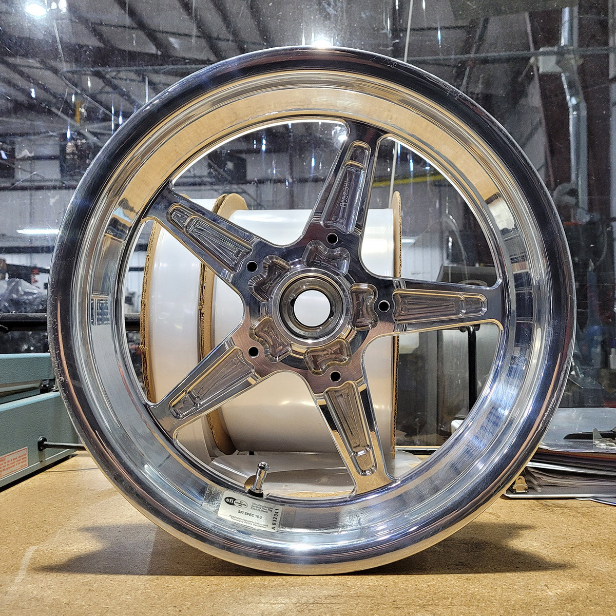 SINGLE WELD ALUMASTAR 2.0 POLISHED FRONT RUNNER WHEEL 788-15000, 15"x 3.5", 1.75" BS