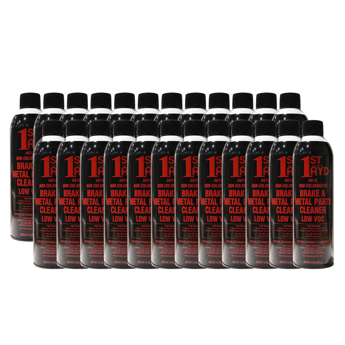 1ST AYD LOW VOC BRAKE PARTS CLEANER - CASE OF 24 CANS - FREE SHIPPING in USA