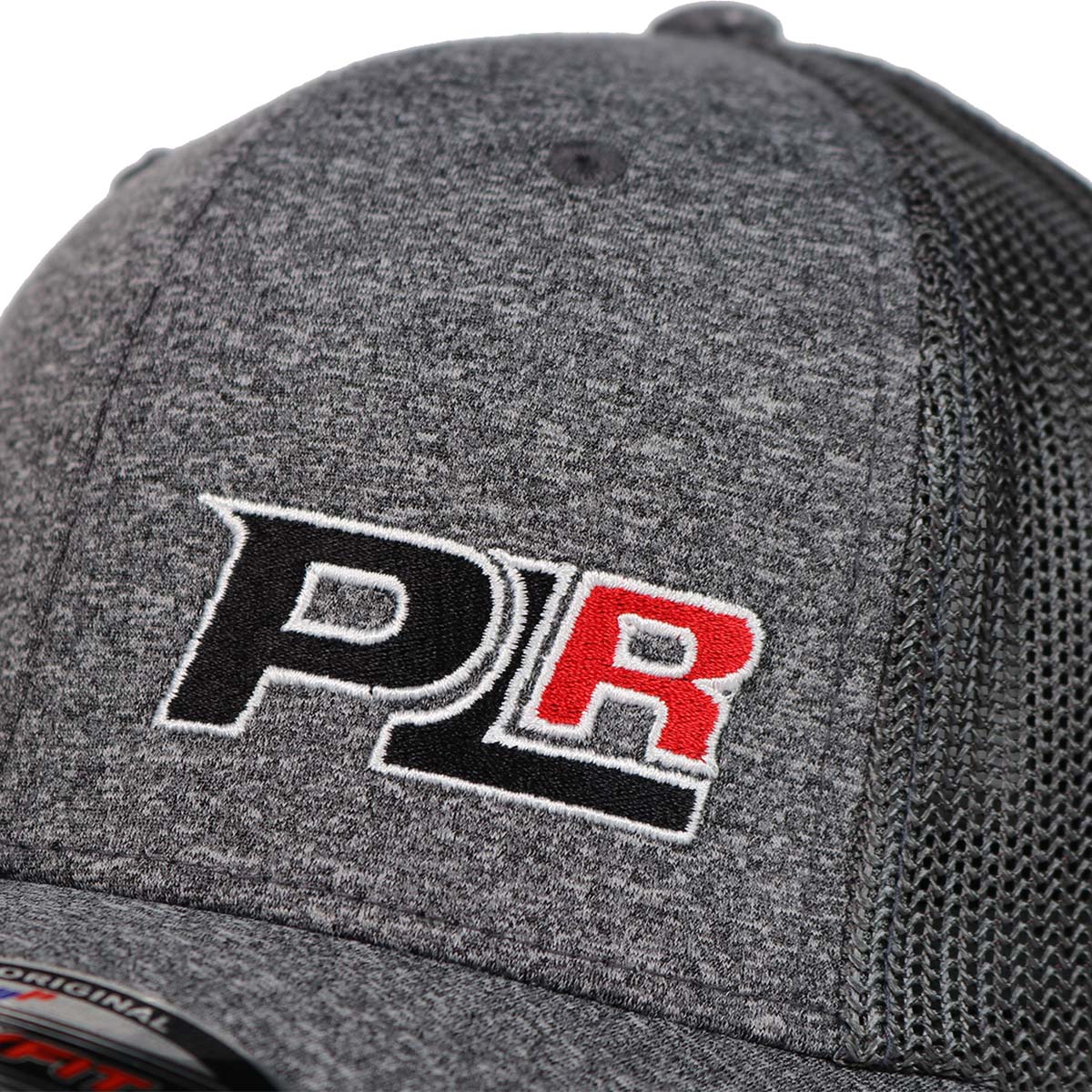 PLR HEATHER GREY FLEXFIT MESH HAT