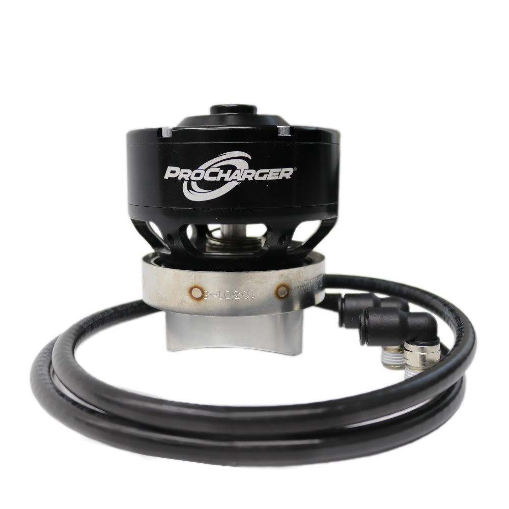 PROCHARGER COMPETITION VALVE - OPEN - BLACK (W/ALUM. BASE)