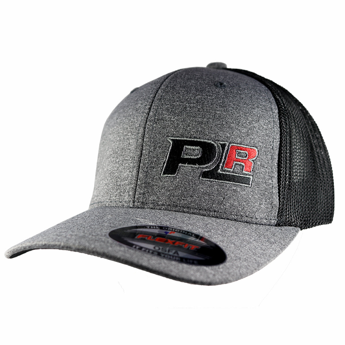 PLR HEATHER GREY FLEXFIT MESH HAT - Pro Line Racing