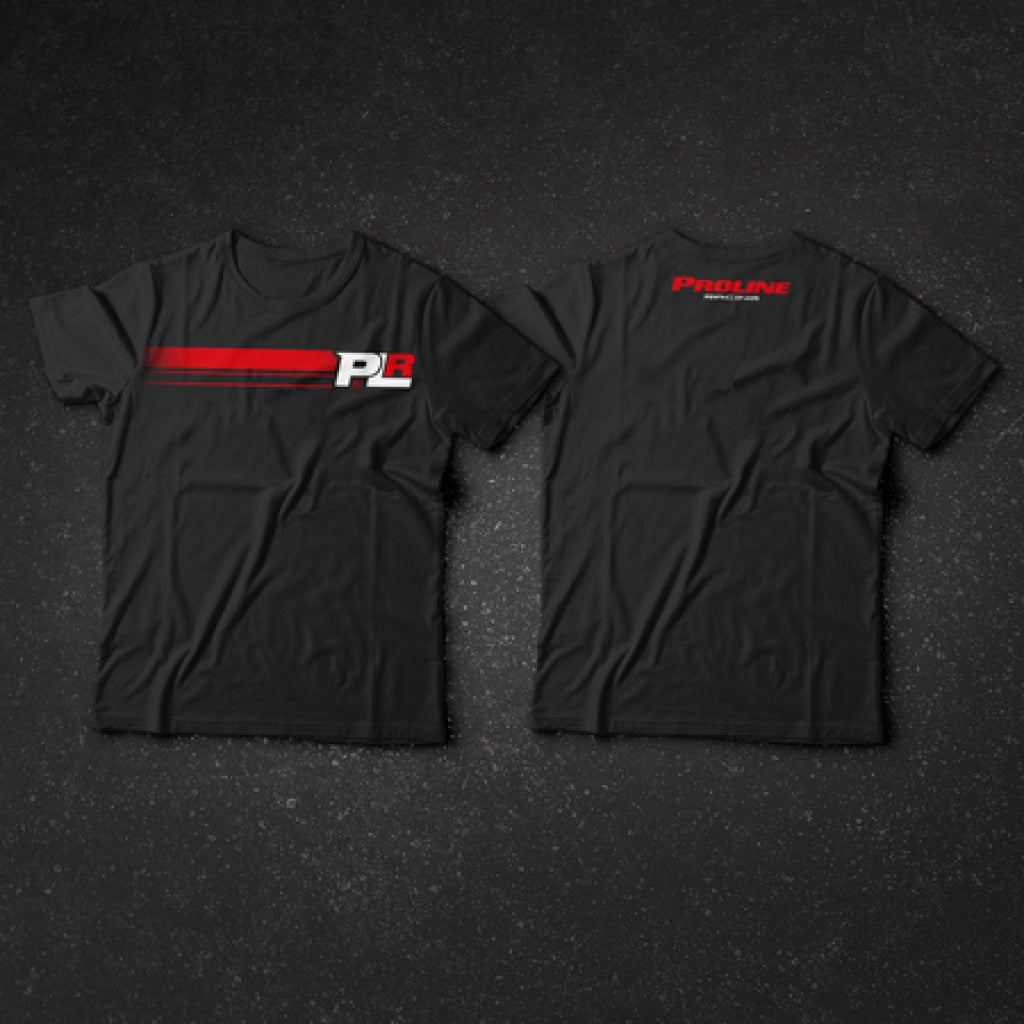 PLR WOMEN'S HORIZONTAL RED STRIPE SHIRT - Proline Racing